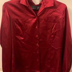Silk Burgundy long Sleeve
